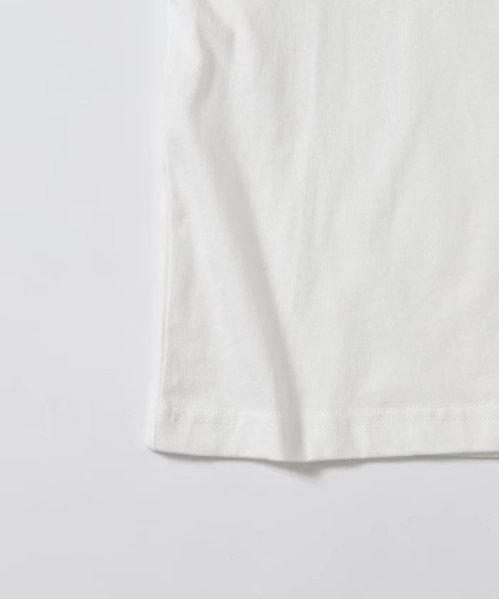 Organic Cotton One Point Animal Embroidery T-Shirt