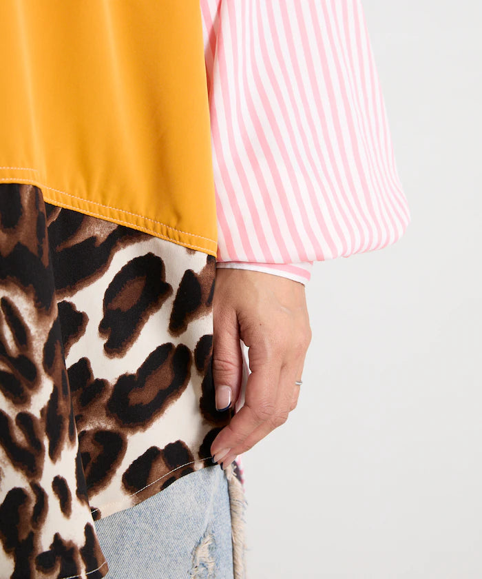 Patchwork Big Shirt