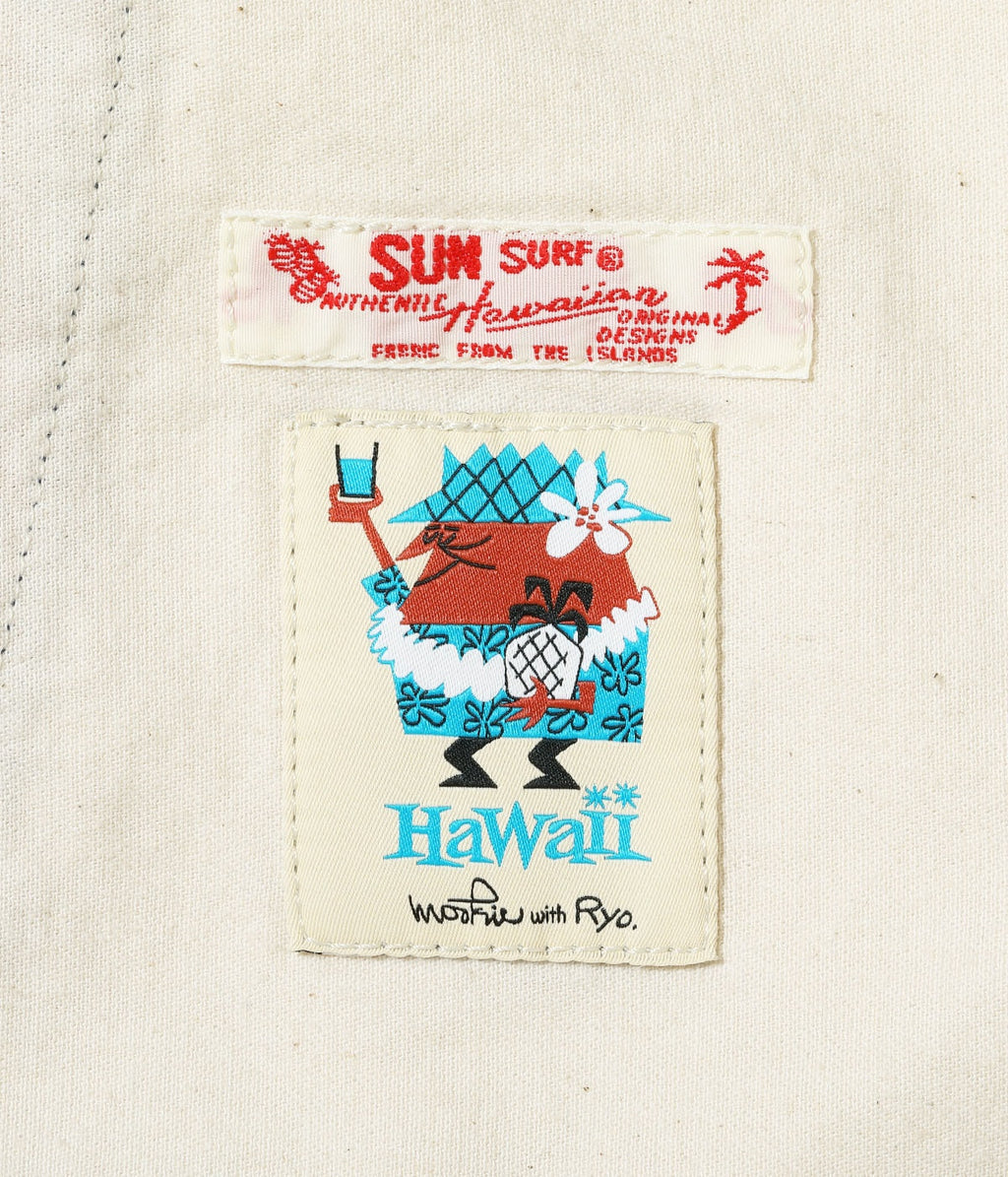Dobby Cotton Shorts "Ocean Activities" by Ryohei Yanagihara with Mookie