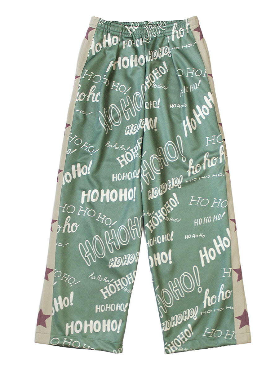 Smooth Jersey HOHOHO Pattern Baggy Track Pants