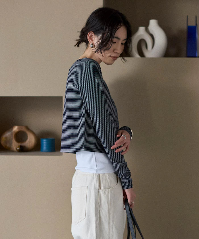 [February 12, 12:00 Release] Layered Set Top / Striped Cardigan & Camisole