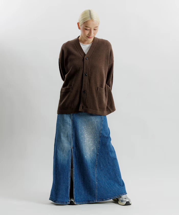 Relaxed Fit Easy Care Washable V-Neck Cardigan