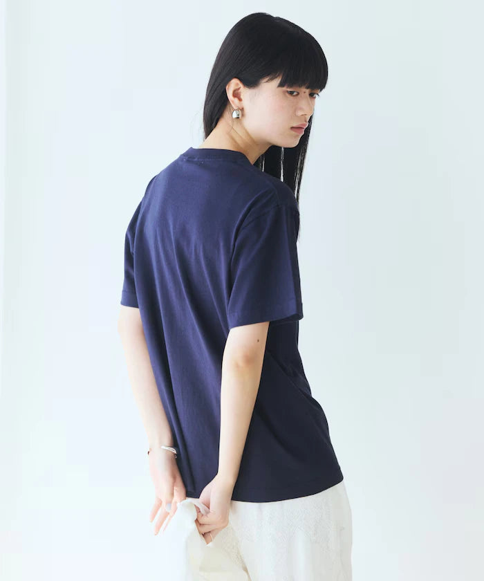 Comfortable Ribbon Print Crew Neck T-shirt