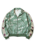 Smooth Jersey HOHOHO Pattern Track Jacket