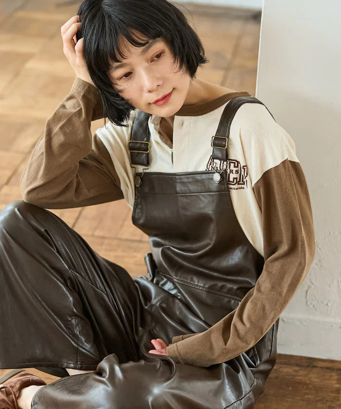 Leatherette Overalls