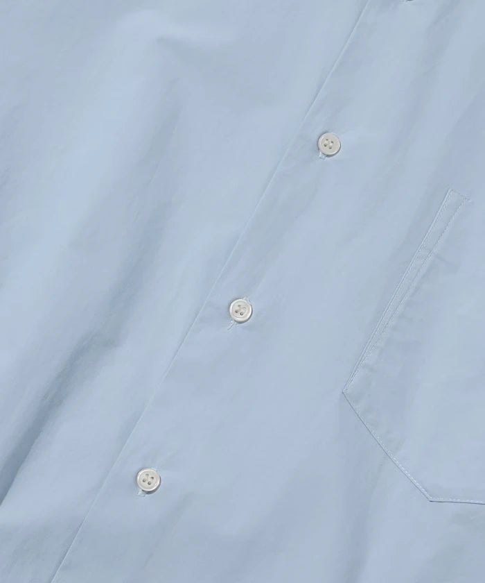 Nuance Color Oversized Regular Collar Long Sleeve Shirt