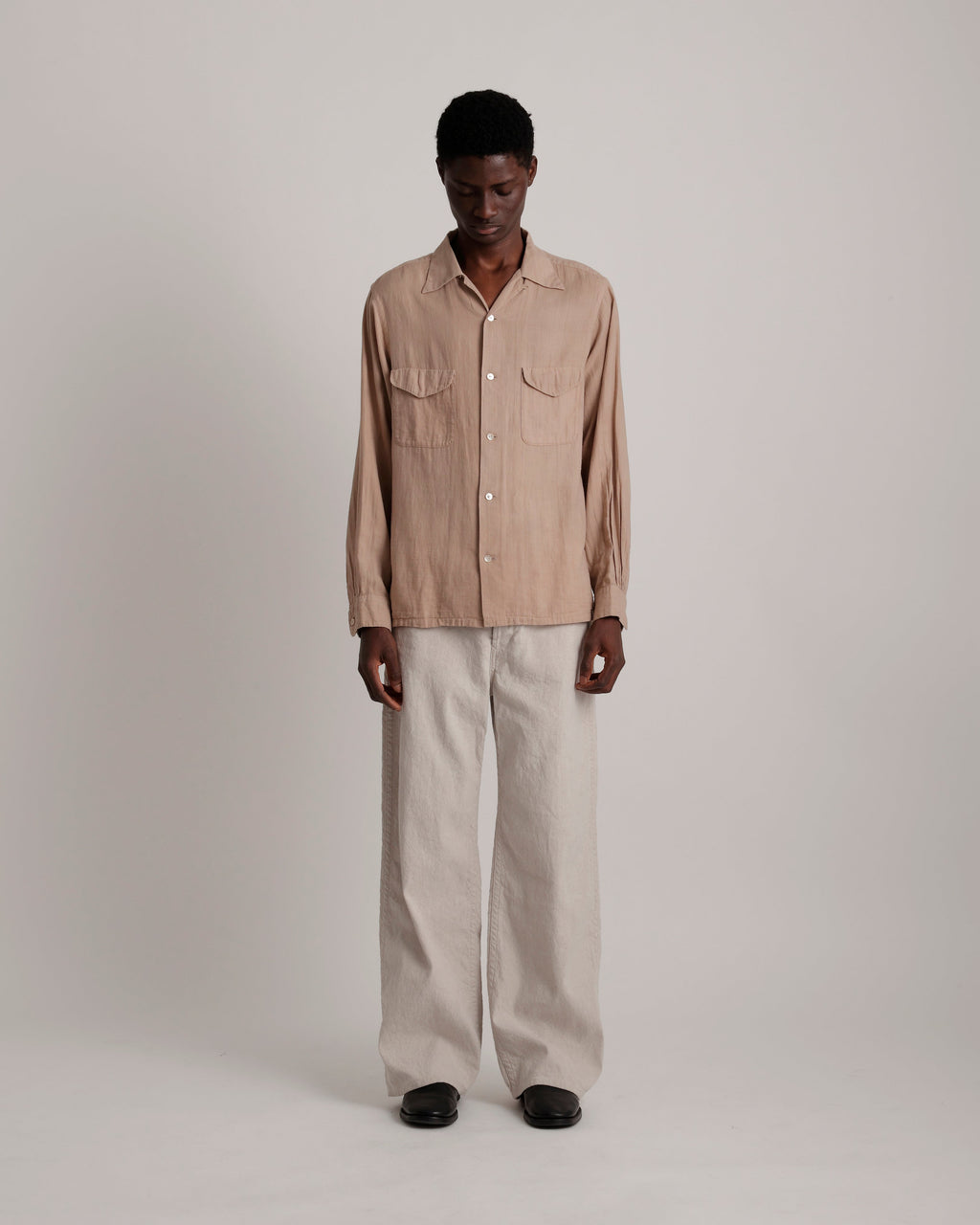 LOT.101 OPEN COLLAR SHIRT