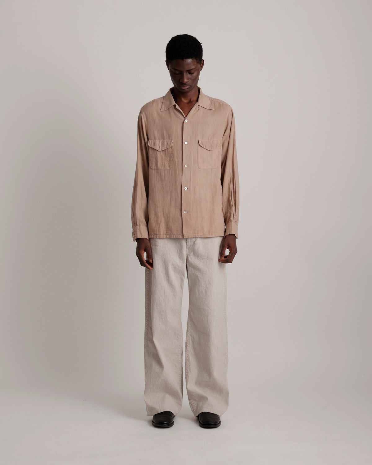 LOT.101 OPEN COLLAR SHIRT