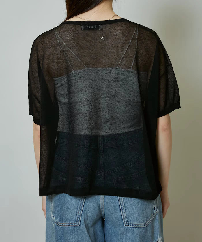 Washable Linen Hem Cord Summer Knit Cardigan Limited Edition