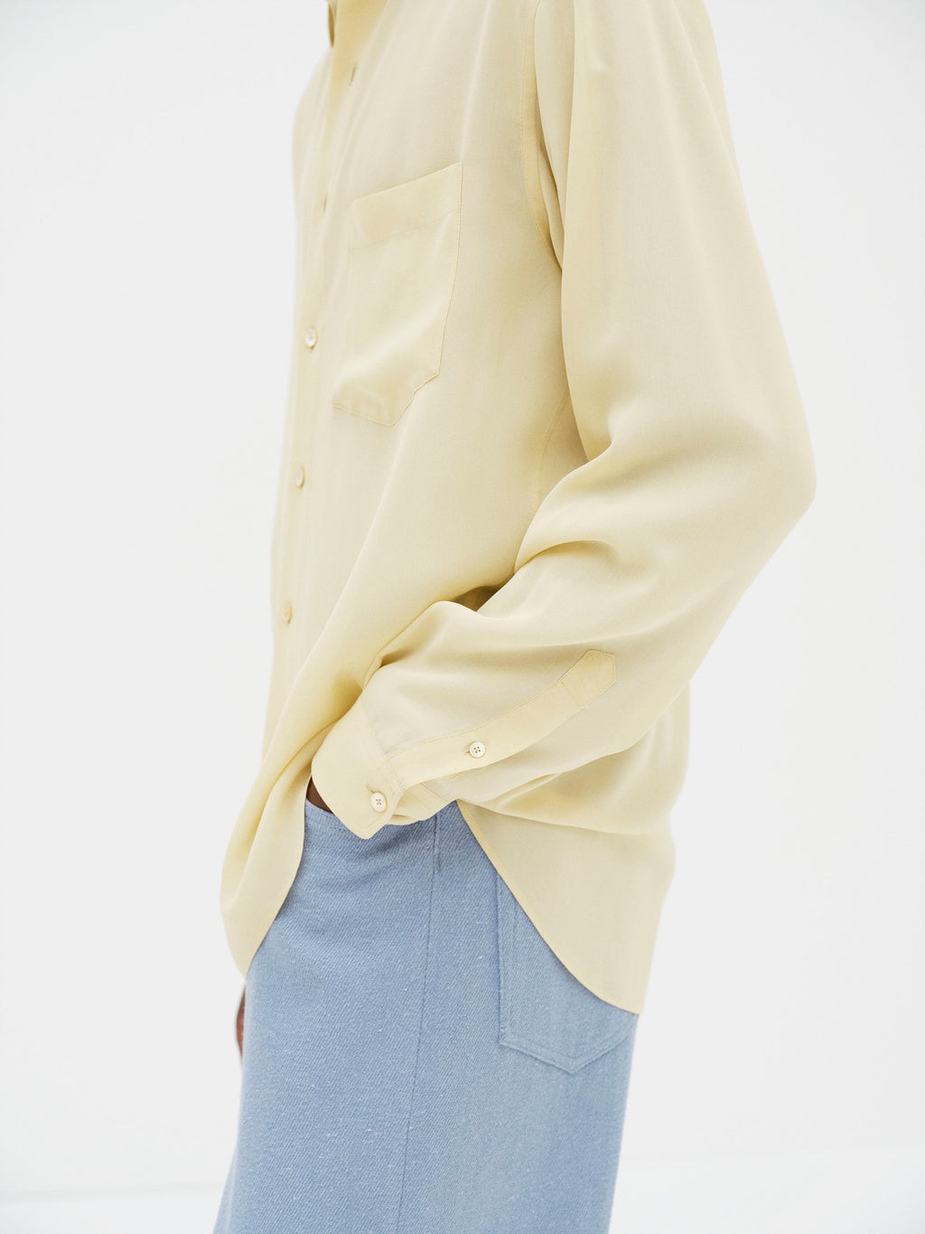 AIRY SILK GEORGETTE SHIRT