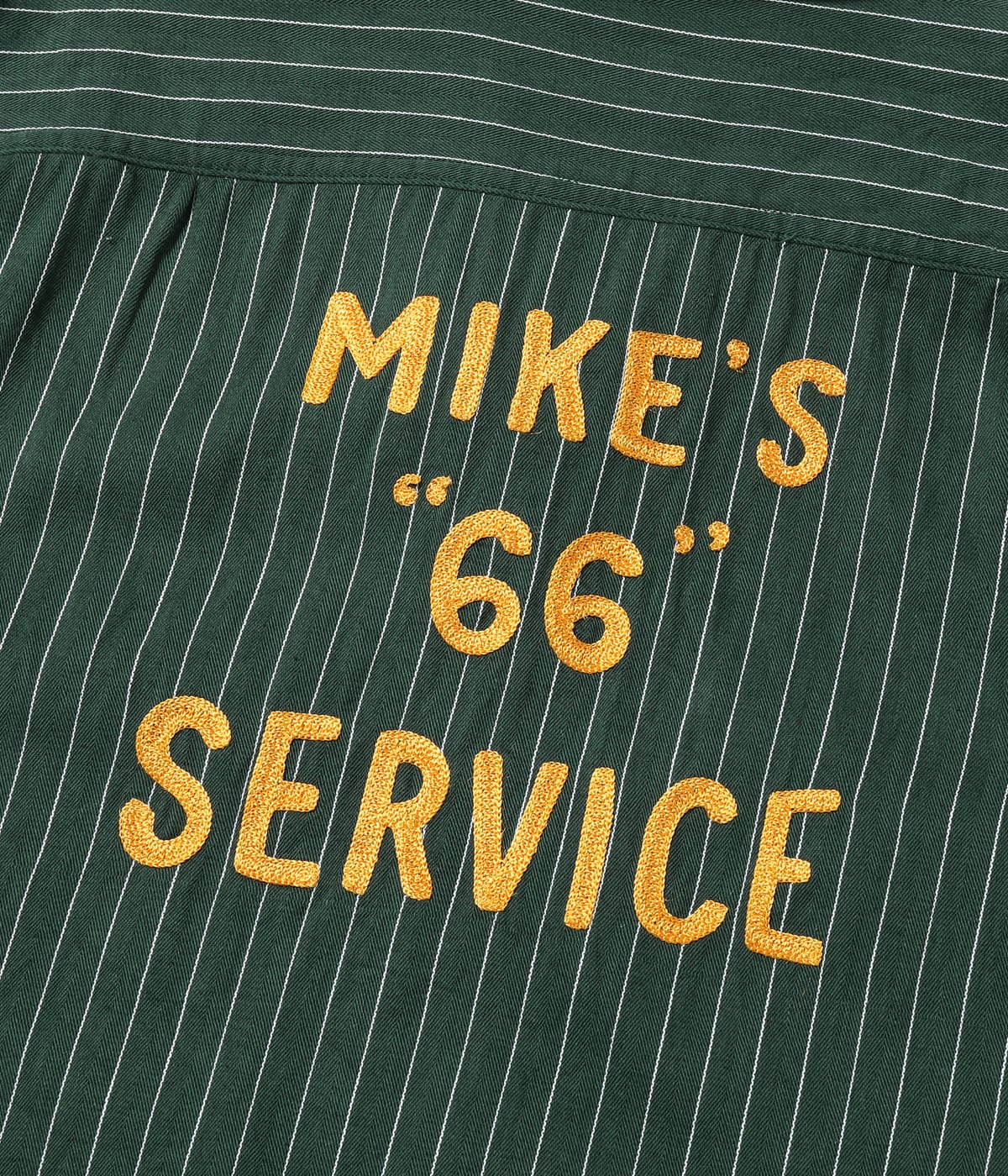 COKE STRIPE WORK SHIRT with CHAIN EMBROIDERED