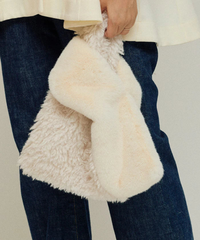 Faux Fur Combination Tote Bag