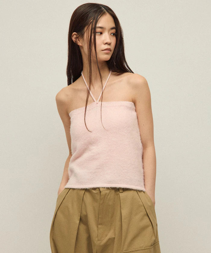 Alpaca Blend Bicolor Knit Vest