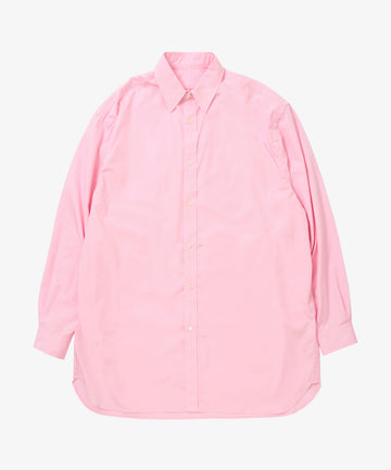 wide shirt with pocket thomas mason pink long