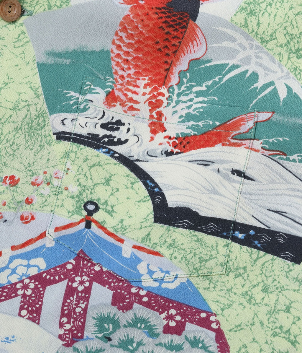 Rayon Hawaiian Shirt 'Japanese Quaint Design'