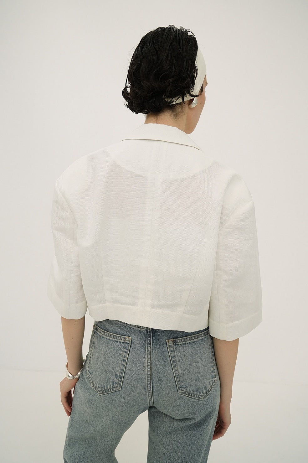 DAD CROPPED TAILORED JACKET