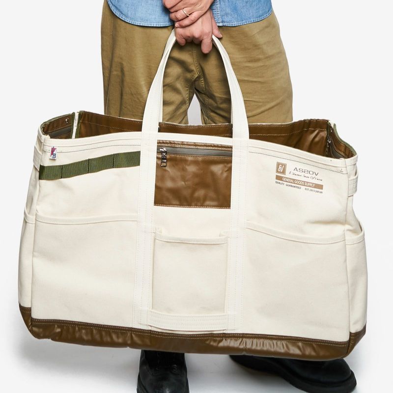 ALBERTON CANVAS TOTE sizeL/WINE