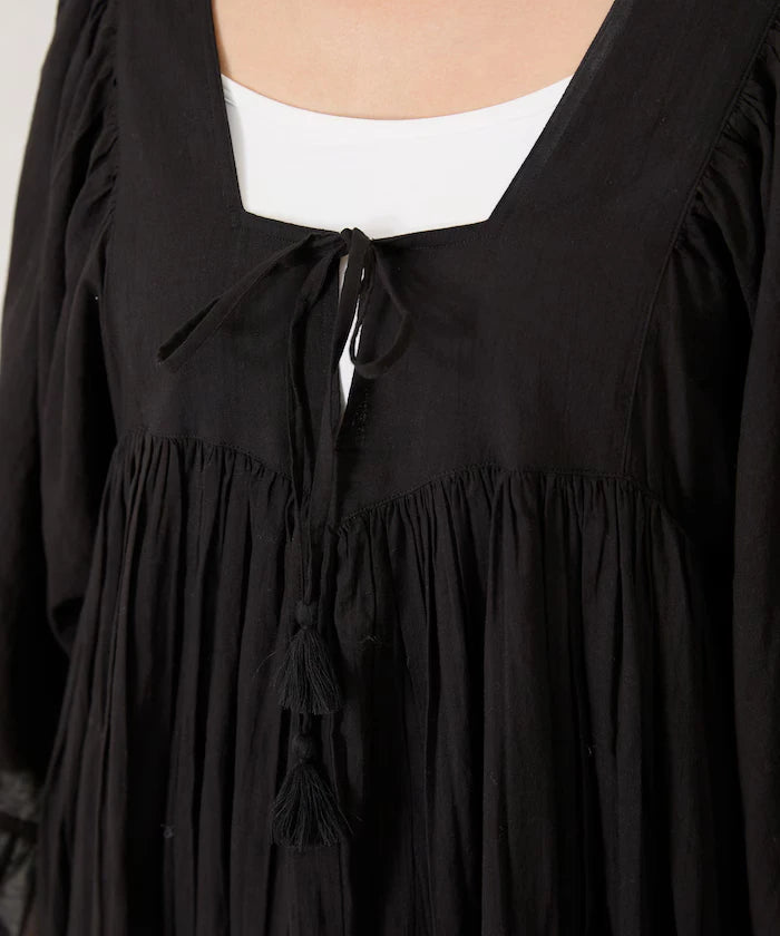 India Square Neck Frilled Dress