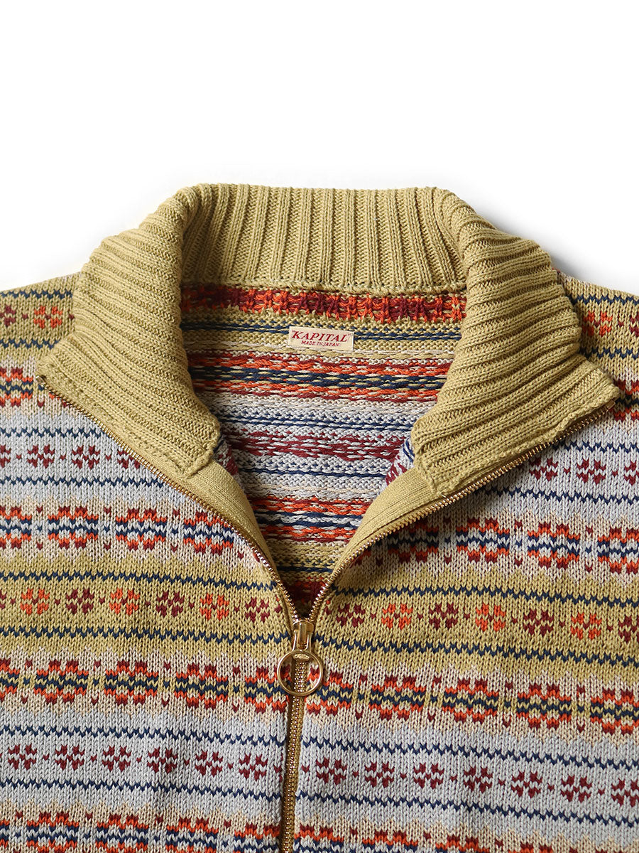 5G Fair Isle Half ZIP Vest
