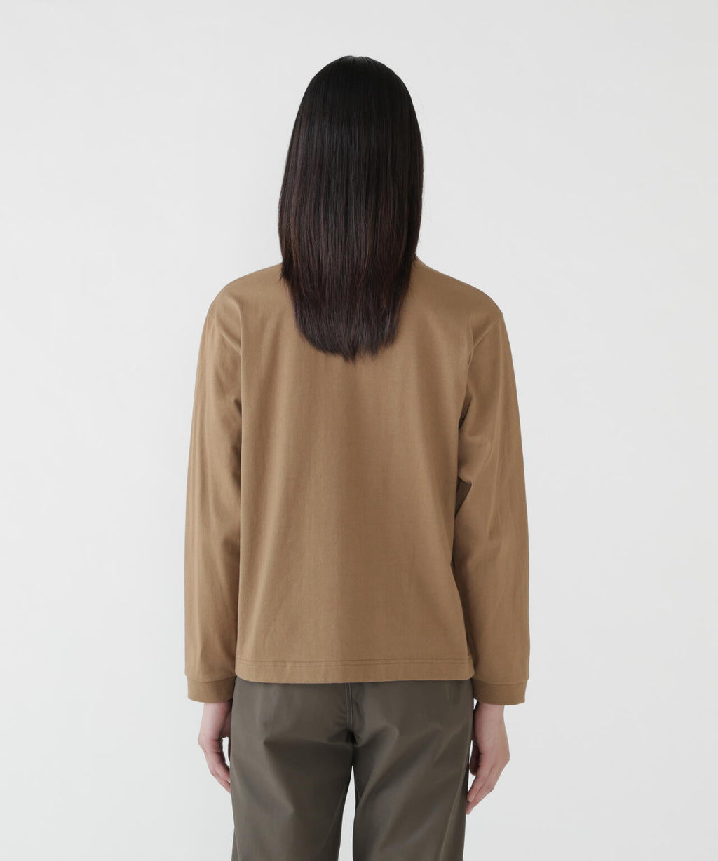heavy cotton pocket LS T