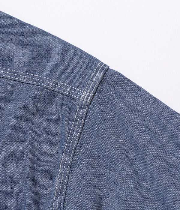 Blue Chambray Work Shirt (Long Sleeve)