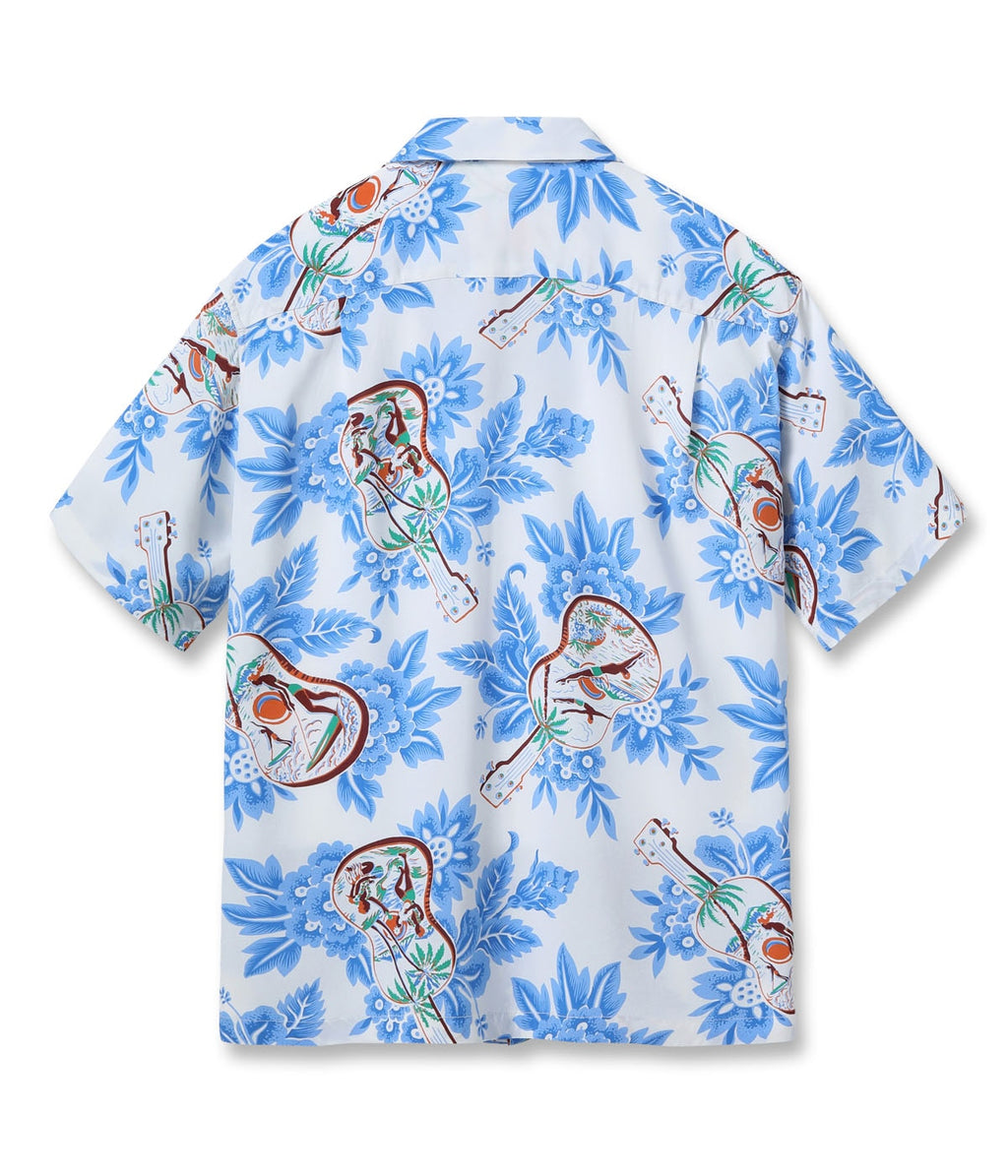 Rayon Hawaiian Shirt Ukulele Melody