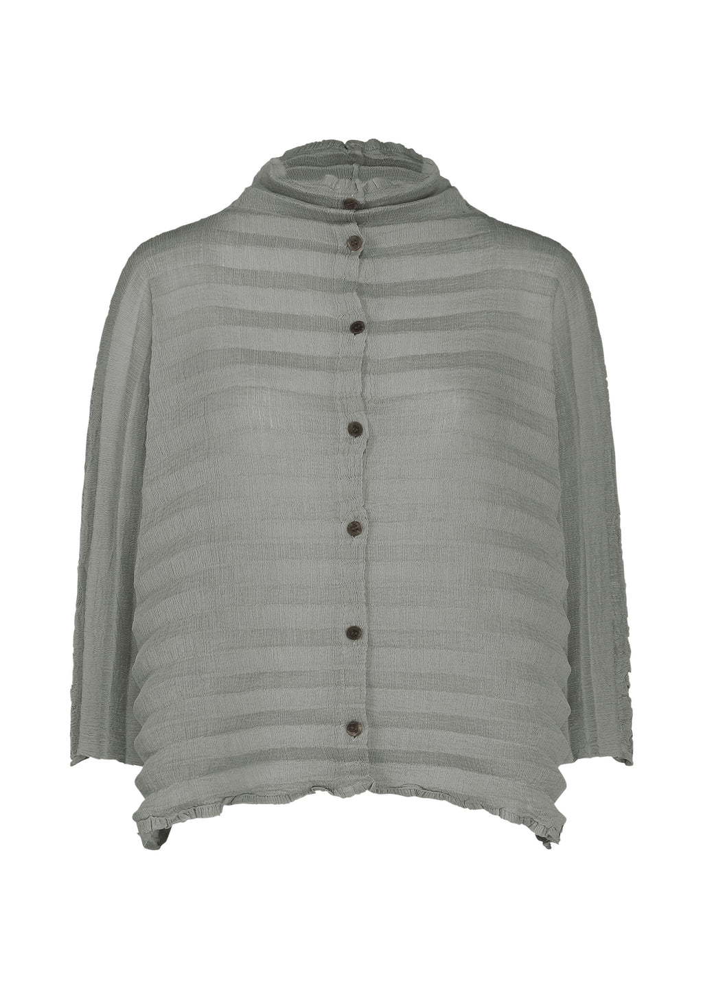 Accordion See-Through Crepe