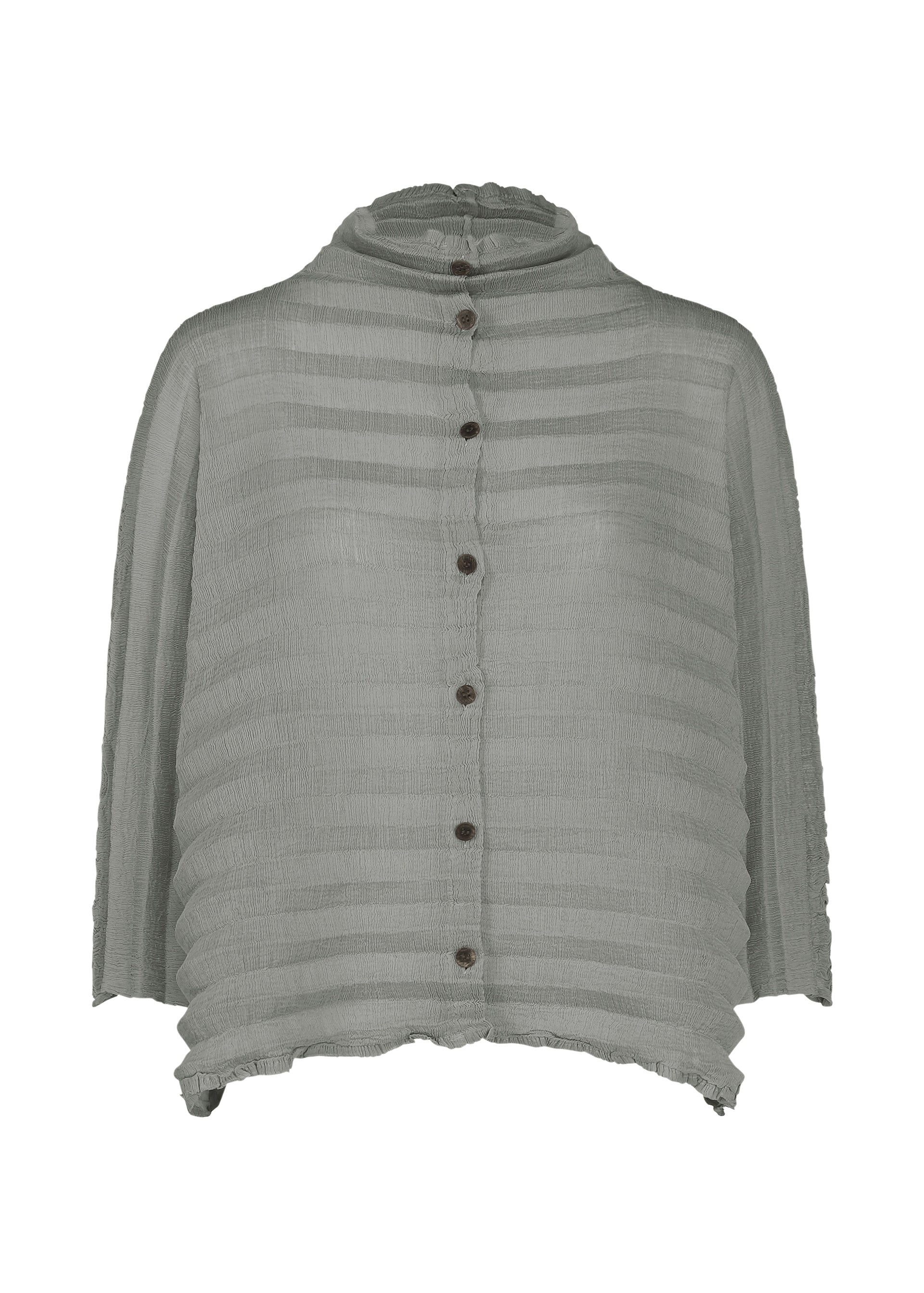 Accordion See-Through Crepe