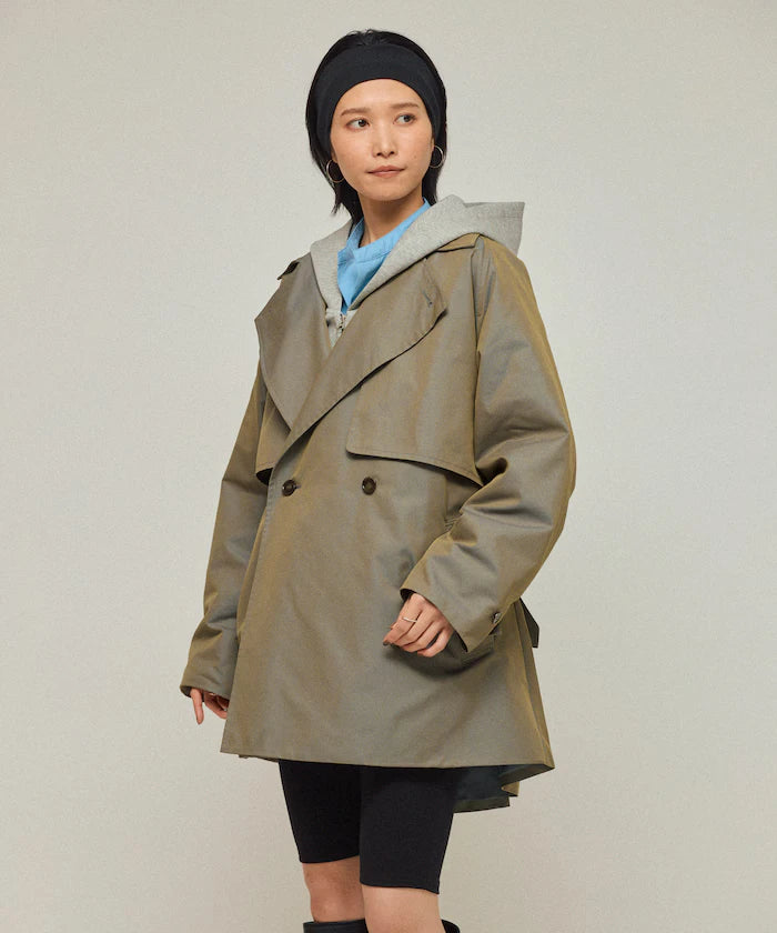 T/C Chambray Short Trench Coat