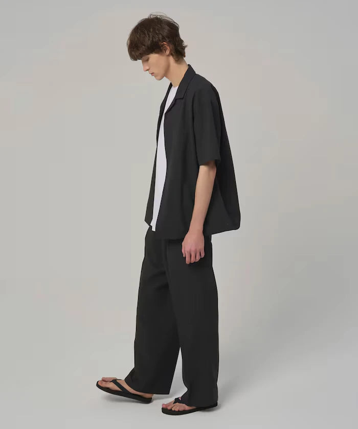 Functional Material Open Collar Short Sleeve Shirt Set 3 Piece Set / Washable / UV Cut / Quick Dry / Cooling Touch
