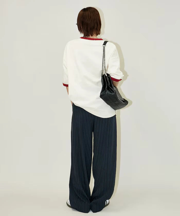 <Functional Material>Mickey Mouse/Sketch Ringer T-Shirt Limited Edition