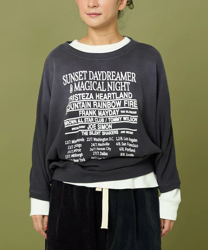 Fade Print Dolman Sweat