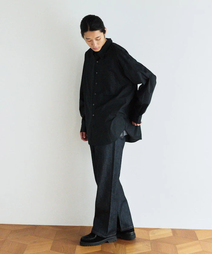 <New Color Added> Relaxed Fit Broad Shirt / Regular Collar / Long Sleeve