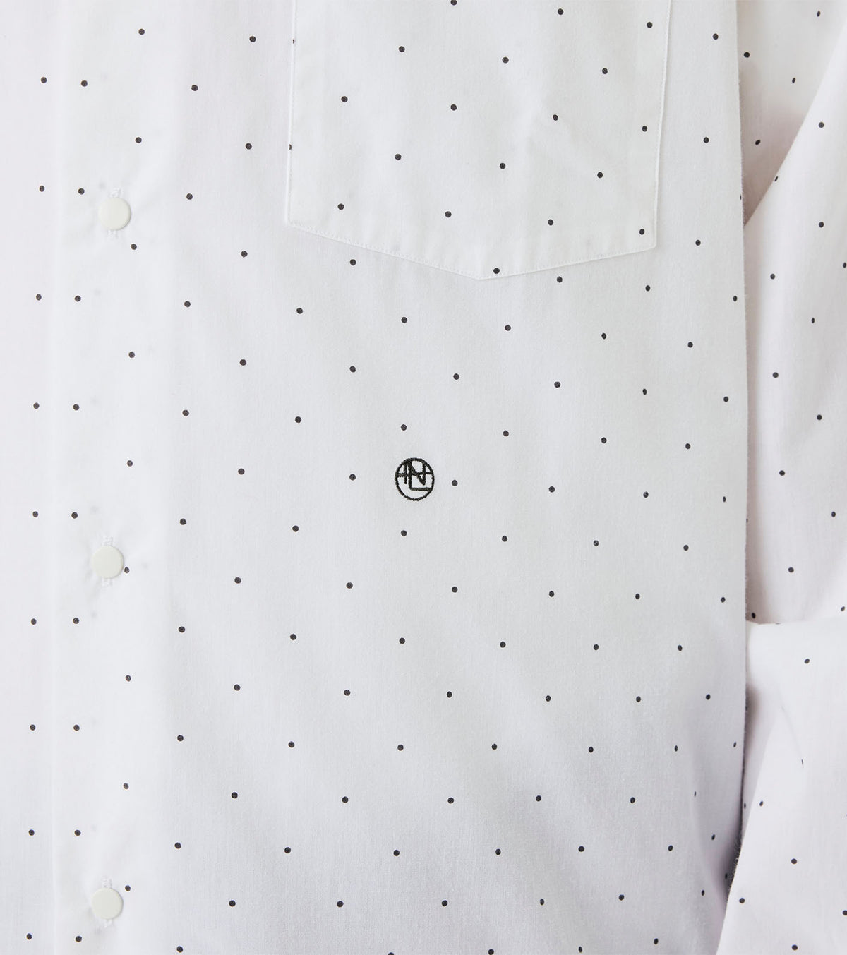 Regular Collar Dot Wind Shirt