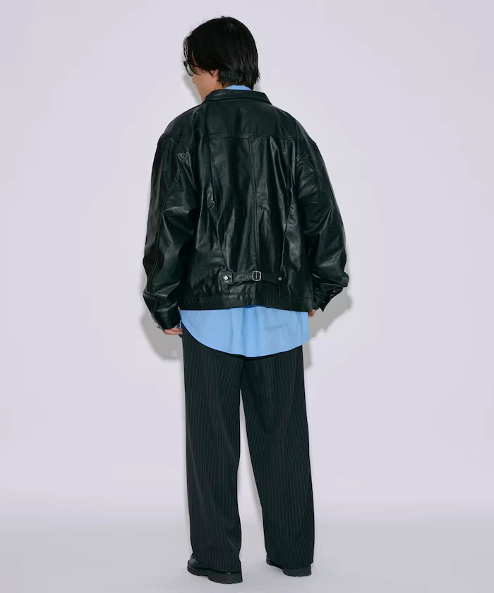 Leather Jacket TYPE-1 / Water-Repellent Leather / Cowhide