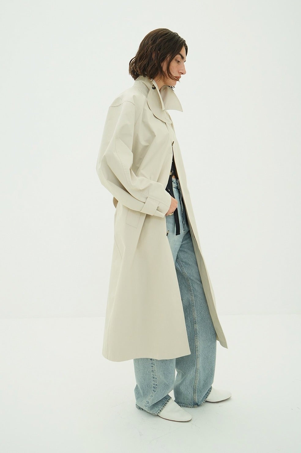 BULKY LINE STAIN COAT