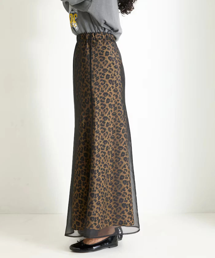 Organza Satin Flare Skirt