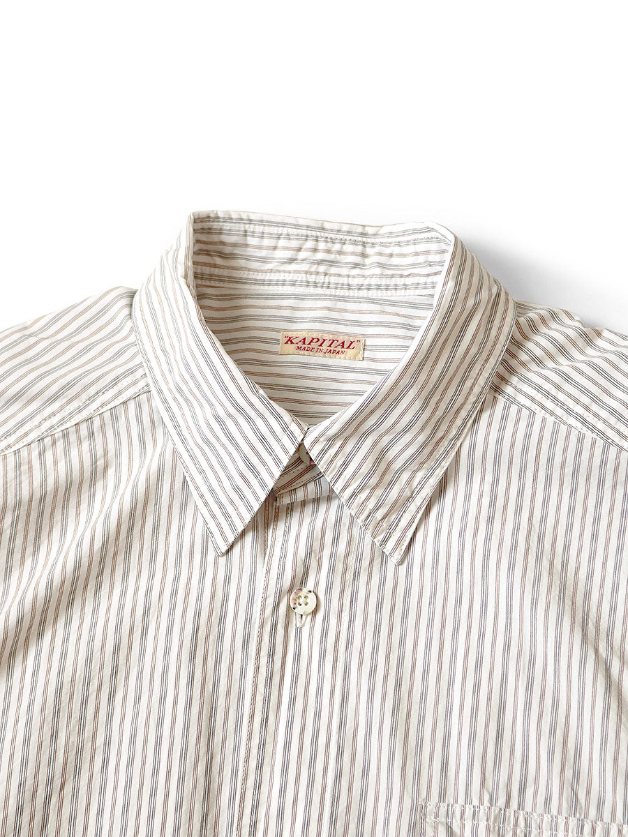 Cotton Stripe Cabin Work Shirt