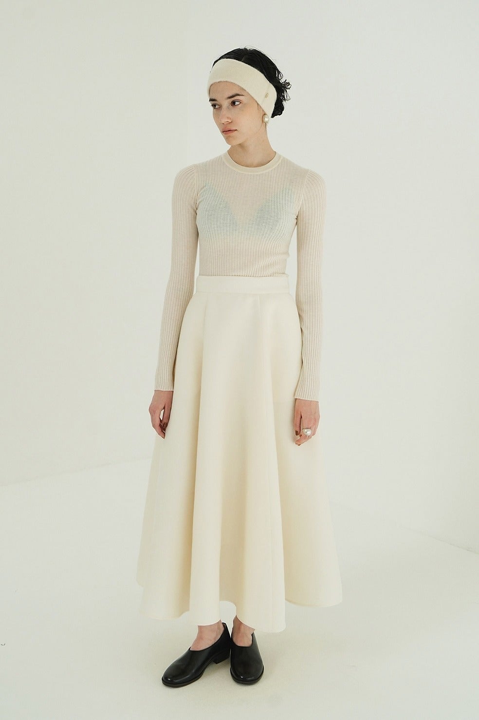 SHEER RIB KNIT TOPS