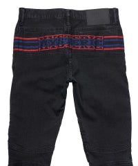 Box Logo Shirring Denim Pants