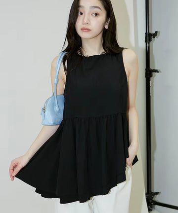 Nylon Washer Asymmetrical Blouse Limited Edition