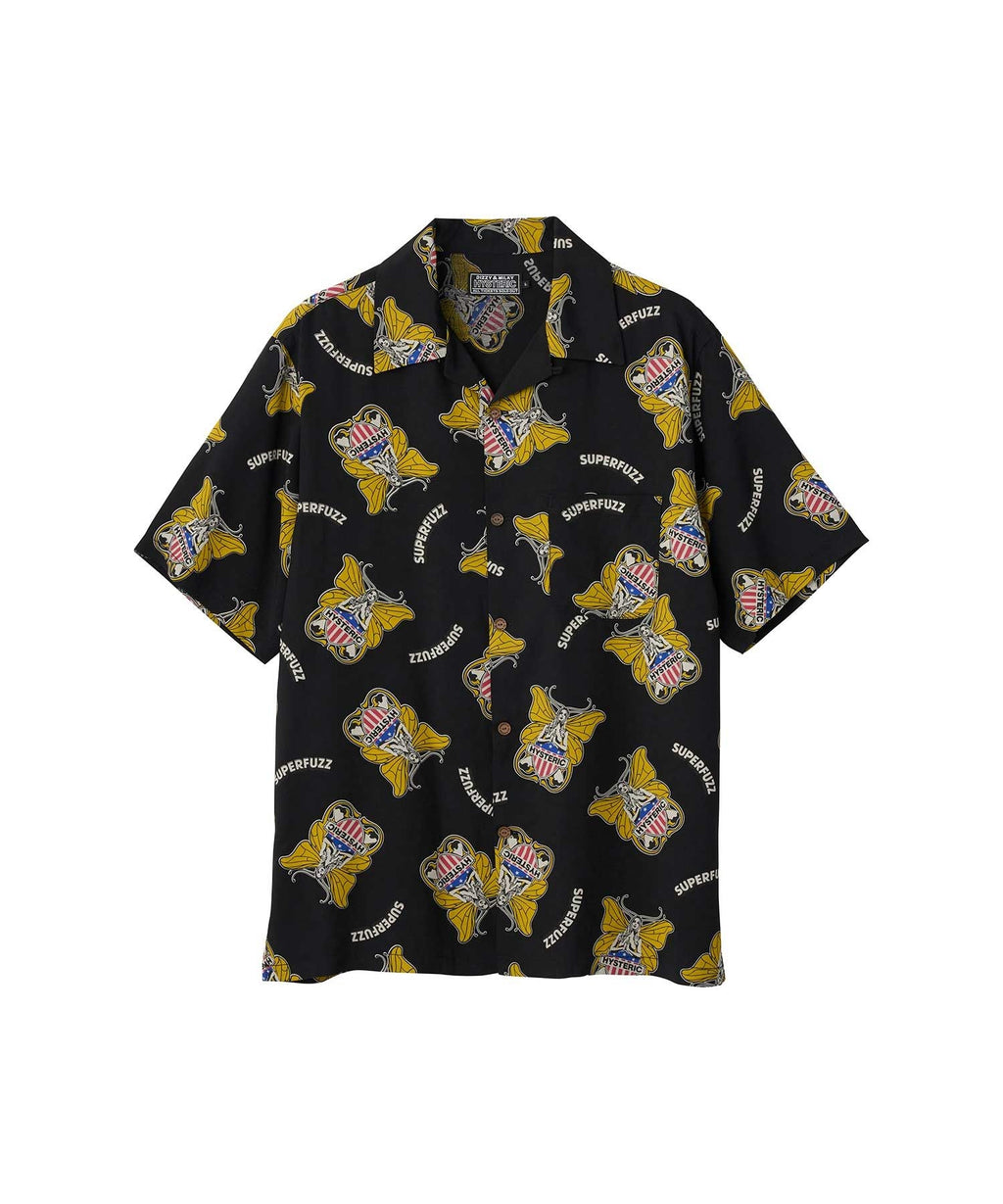 Levitated Girl Open Collar Shirt