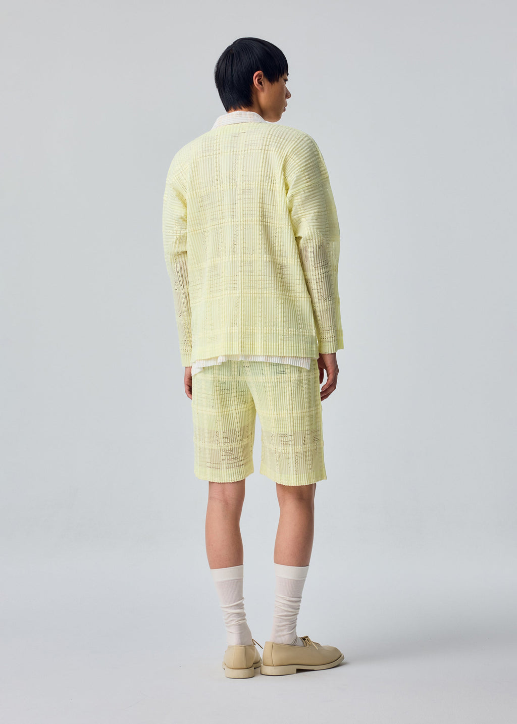 Lace Grid Pleats