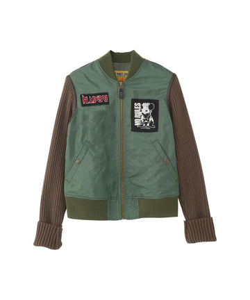 KILLER KITTEN Knit Remake MA-1 Jacket