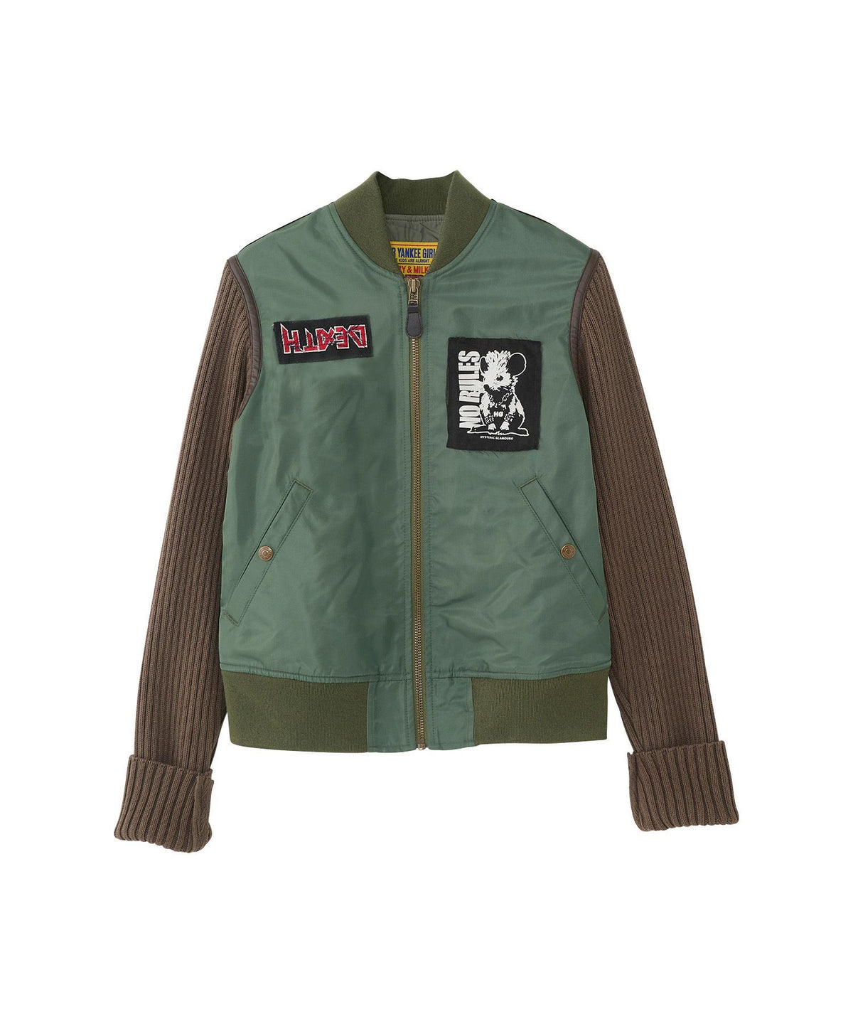 KILLER KITTEN Knit Remake MA-1 Jacket