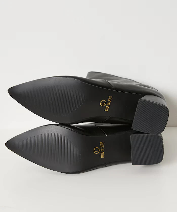 Pointed Toe Short Boots