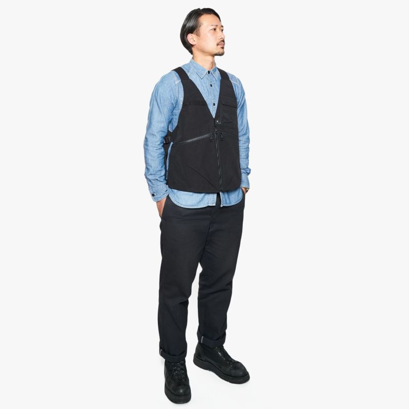 SHRINK NYLON CAMP VEST 3/NAVY