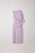 AC MILAN DRAPED SLEEVELESS DRESS