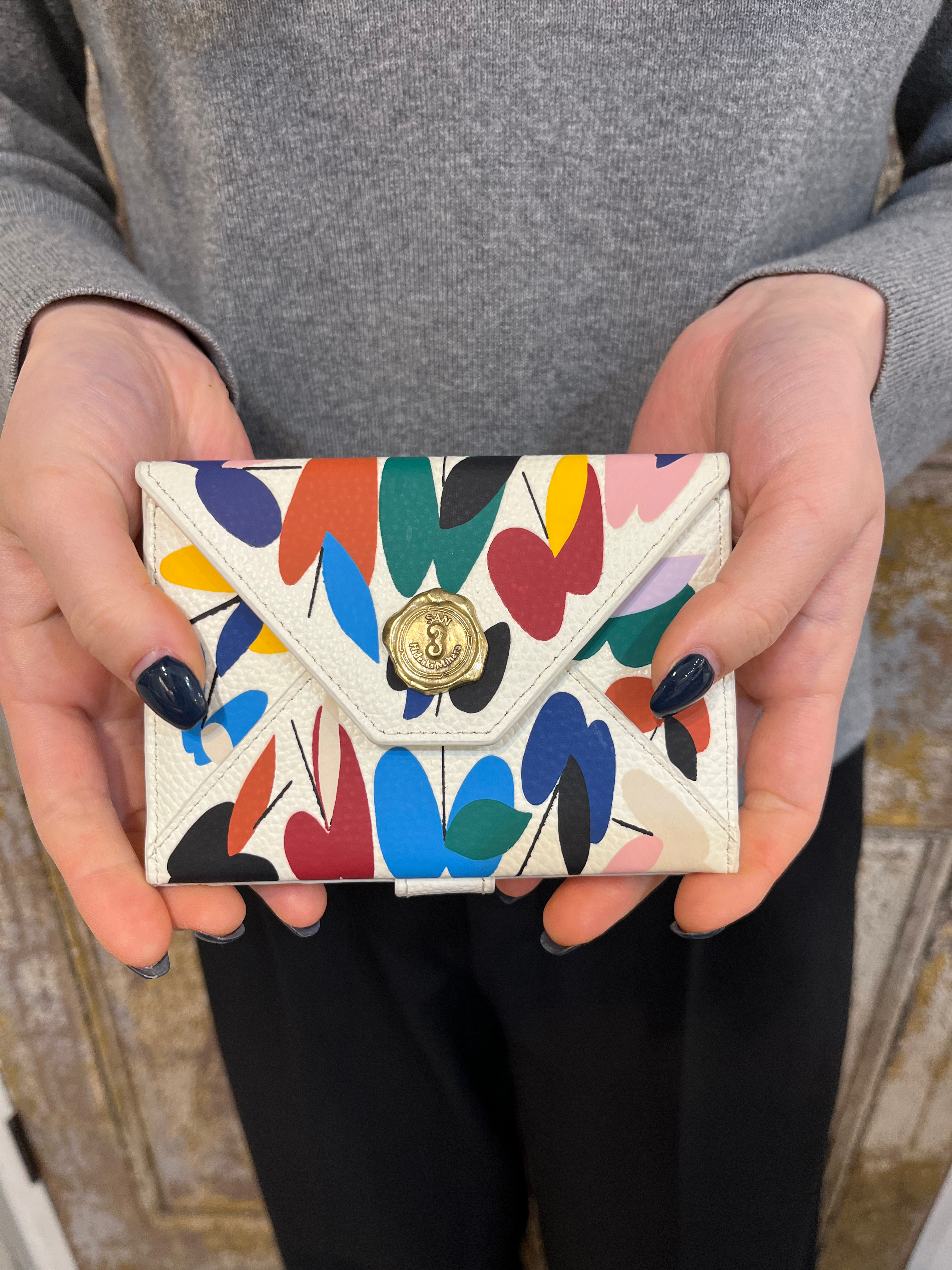 SHOGO SEKINE Collaboration Bi-fold Wallet Ivory SFO-SKN#22