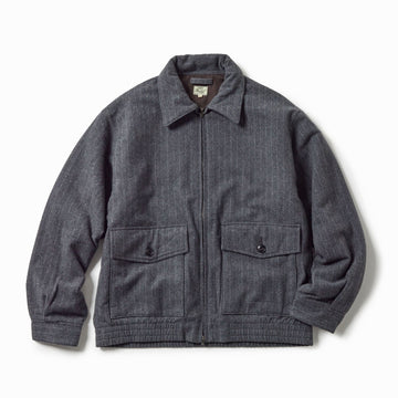 GL15730 / SUPER 160's WOOL HERRINGBONE MOSSER SPORTS  JACKET